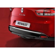 Накладка на бампер (нерж.сталь) Renault Clio Grand Tour IV (2012-)
